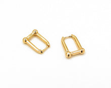 Cargar imagen en el visor de la galería, AROS RECTANGULARES ENCHAPADOS EN ORO
