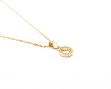 Cargar imagen en el visor de la galería, COLLAR ARO DE CIRCONES ENCHAPADO EN ORO
