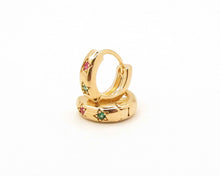 Cargar imagen en el visor de la galería, ARGOLLAS COLOR THICK ENCHAPADAS EN ORO
