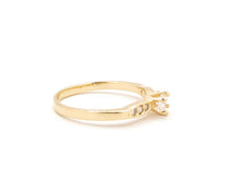 Cargar imagen en el visor de la galería, ANILLO SOLITARIO CON LATERALES ENCHAPADO EN ORO
