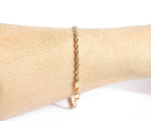 PULSERA ROPE HOMBRE ENCHAPADA EN ORO 18K