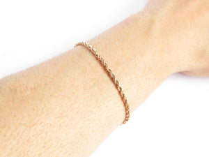 PULSERA ROPE HOMBRE ENCHAPADA EN ORO 18K