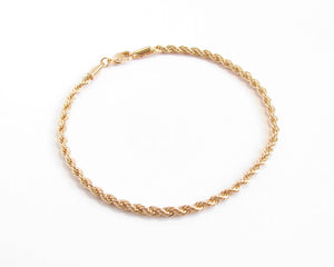 PULSERA ROPE HOMBRE ENCHAPADA EN ORO 18K