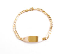 Cargar imagen en el visor de la galería, PULSERA CLASICA HOMBRE ENCHAPADA EN ORO 18K
