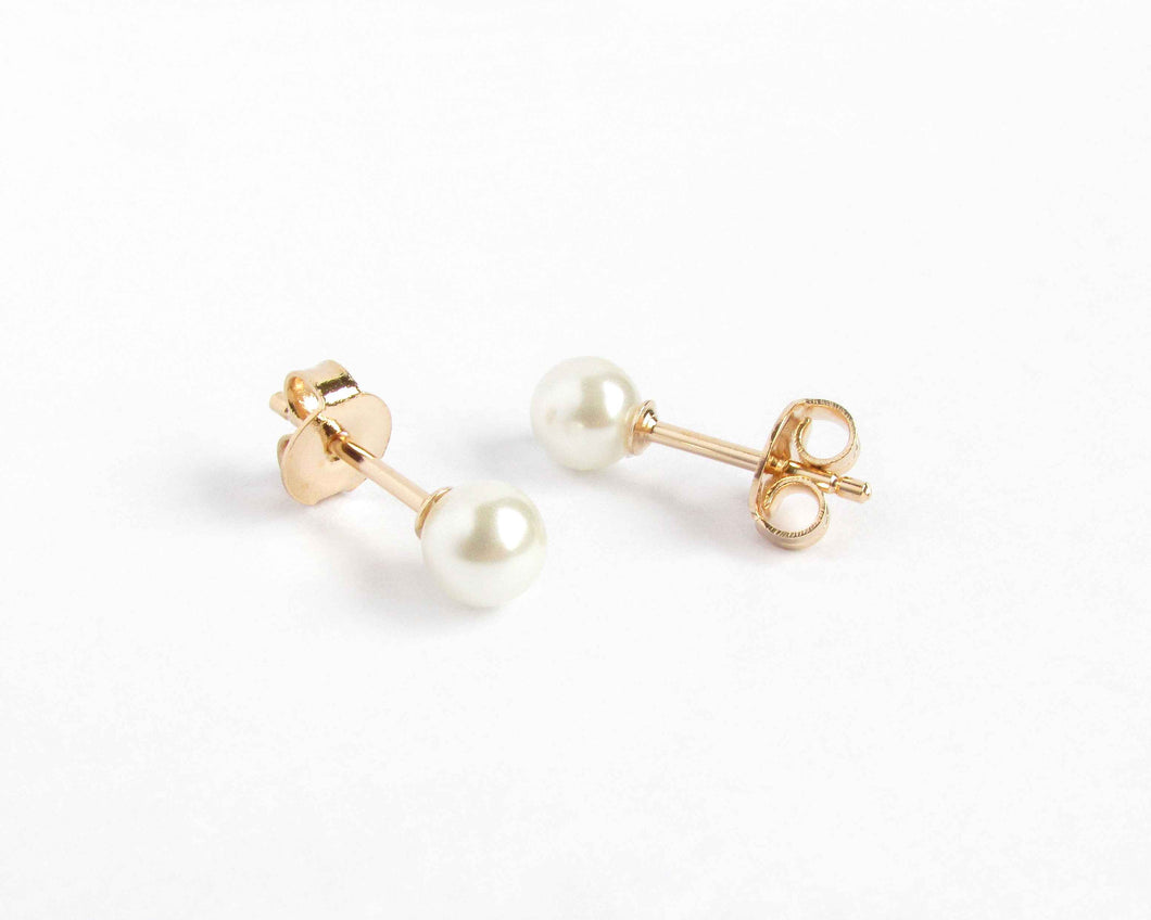AROS PERLA 5 MM ENCHAPADOS EN ORO