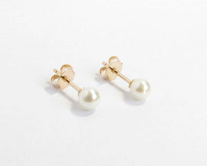 AROS PERLA 5 MM ENCHAPADOS EN ORO