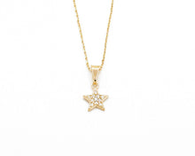 Cargar imagen en el visor de la galería, COLLAR ESTRELLA CIRCONES ENCHAPADO EN ORO
