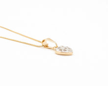 Cargar imagen en el visor de la galería, COLLAR CORAZON ENCHAPADO EN ORO Y ORO BLANCO
