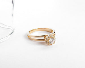 ANILLO ROSETA BIG ENCHAPADO EN ORO