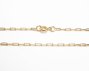 CADENA LIMADA CLASICA ENCHAPADA EN ORO