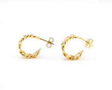 Cargar imagen en el visor de la galería, ARGOLLAS DE ESLABONES ENCHAPADAS EN ORO 18K (Copia)

