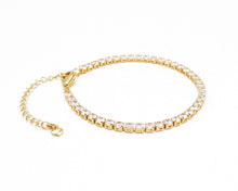 Cargar imagen en el visor de la galería, PULSERA TENNIS DE COLORES ENCHAPADA EN ORO
