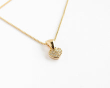 Cargar imagen en el visor de la galería, COLLAR CORAZÓN ENCHAPADO EN ORO
