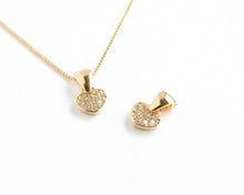 Cargar imagen en el visor de la galería, COLLAR CORAZÓN ENCHAPADO EN ORO
