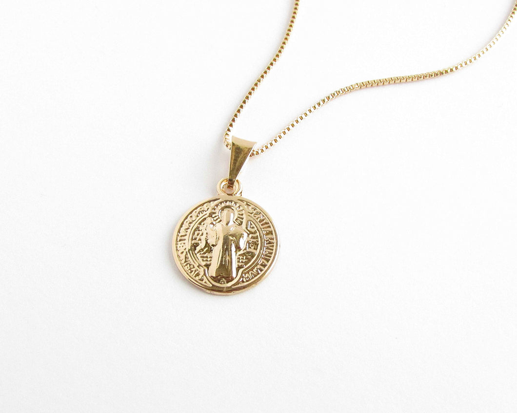 COLLAR SAN BENITO ENCHAPADO EN ORO