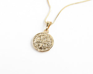 COLLAR SAN BENITO ENCHAPADO EN ORO