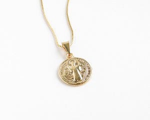COLLAR SAN BENITO ENCHAPADO EN ORO