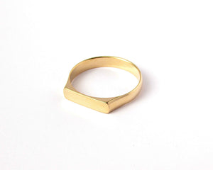 ANILLO SELLO ENCHAPADO EN ORO