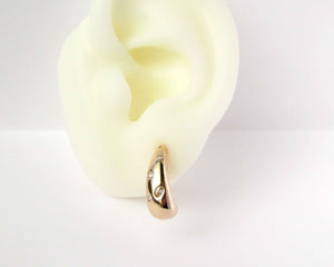 AROS GOTA CIRCONES ENCHAPADO EN ORO