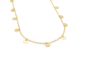 COLLAR MEDALLAS ENCHAPADO EN ORO