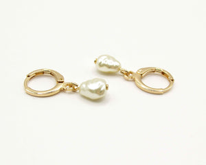 ARGOLLAS PERLA DE RIO ENCHAPADO EN ORO