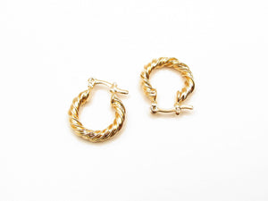 ARGOLLAS SLIM TWIST ENCHAPADAS EN ORO