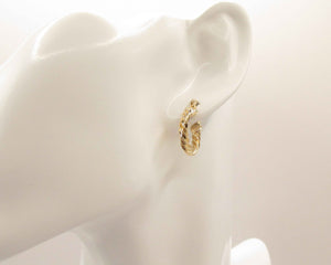 ARGOLLAS SLIM TWIST ENCHAPADAS EN ORO