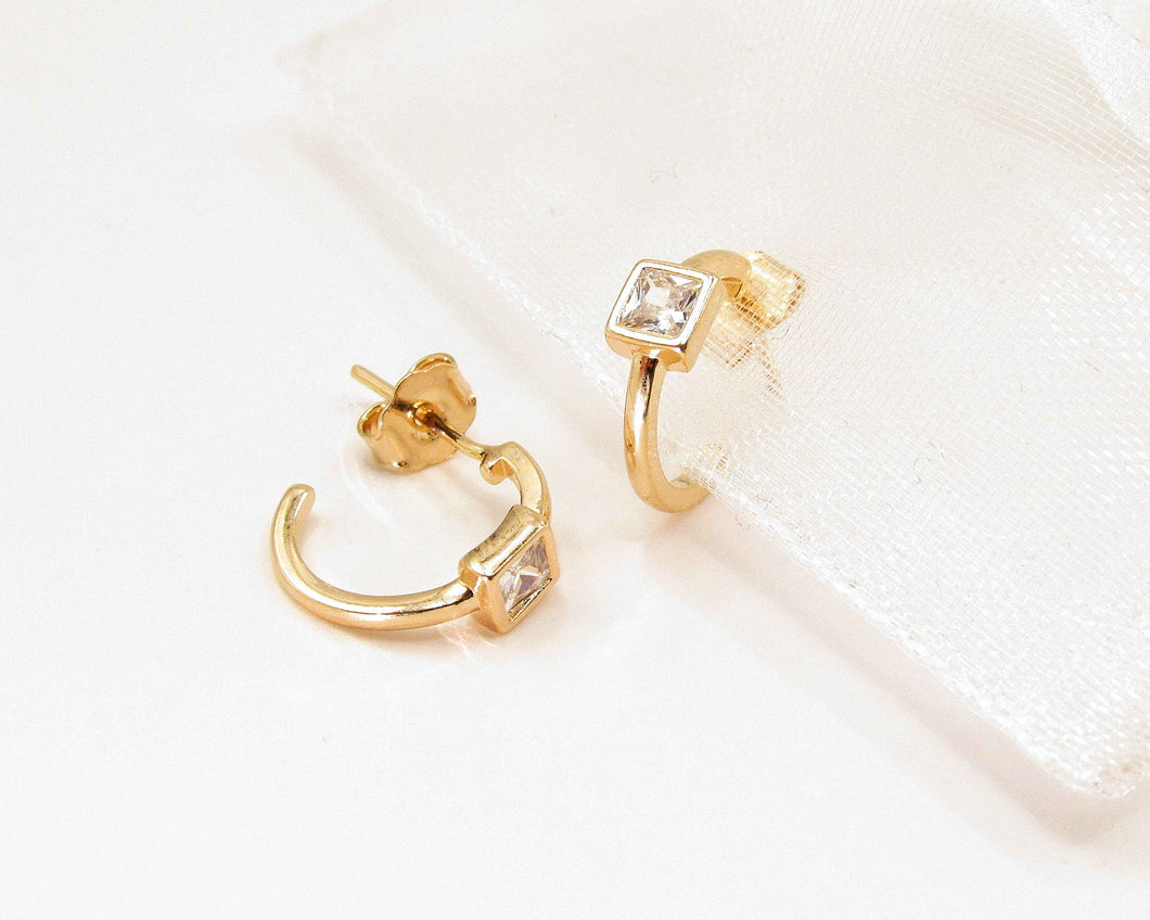 ARGOLLAS MARIA ENCHAPADAS EN ORO