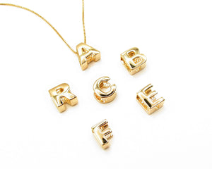 COLLARES INICIAL ENCHAPADO EN ORO