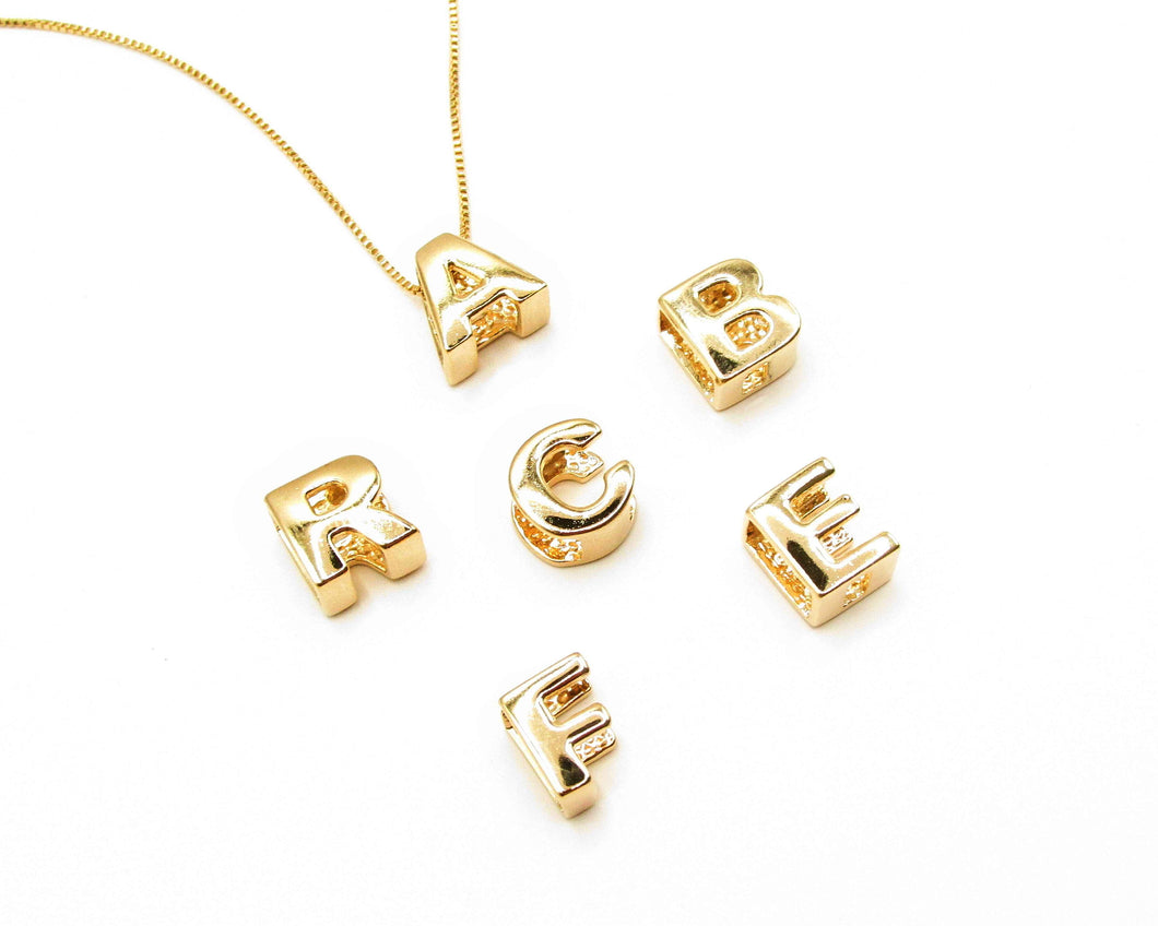 COLLARES INICIAL ENCHAPADO EN ORO