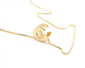 COLLARES INICIAL ENCHAPADO EN ORO