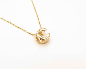 COLLARES INICIAL ENCHAPADO EN ORO