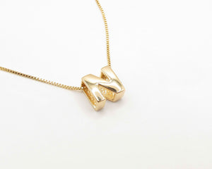 COLLARES INICIAL ENCHAPADO EN ORO