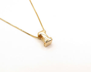 COLLARES INICIAL ENCHAPADO EN ORO