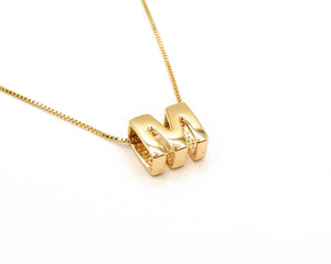COLLARES INICIAL ENCHAPADO EN ORO