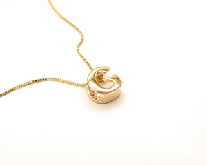 COLLARES INICIAL ENCHAPADO EN ORO