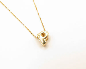 COLLARES INICIAL ENCHAPADO EN ORO