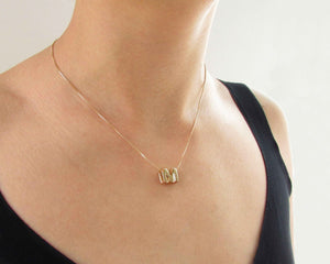 COLLARES INICIAL ENCHAPADO EN ORO