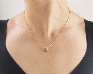 COLLARES INICIAL ENCHAPADO EN ORO