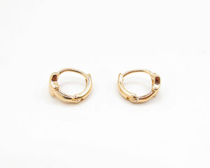 MINI ARGOLLAS ESTRELLA 12 MM ENCHAPADO EN ORO