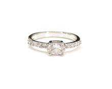 Cargar imagen en el visor de la galería, ANILLO HALO ENCHAPADO EN ORO BLANCO
