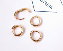 Cargar imagen en el visor de la galería, ARGOLLAS MINI FIT ENCHAPADAS EN ORO
