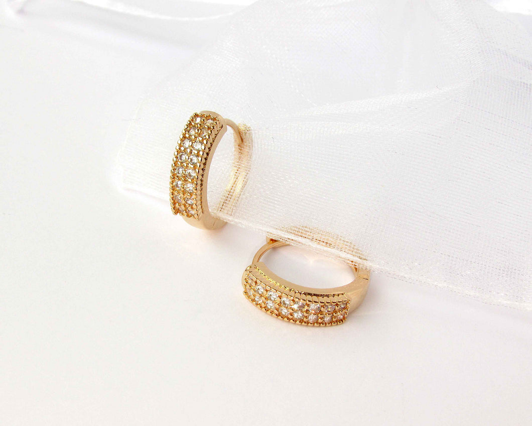 ARGOLLAS CINTILLO ENCHAPADAS EN ORO