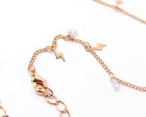 COLLAR RAYOS & CIRCONES ENCHAPADO EN ORO