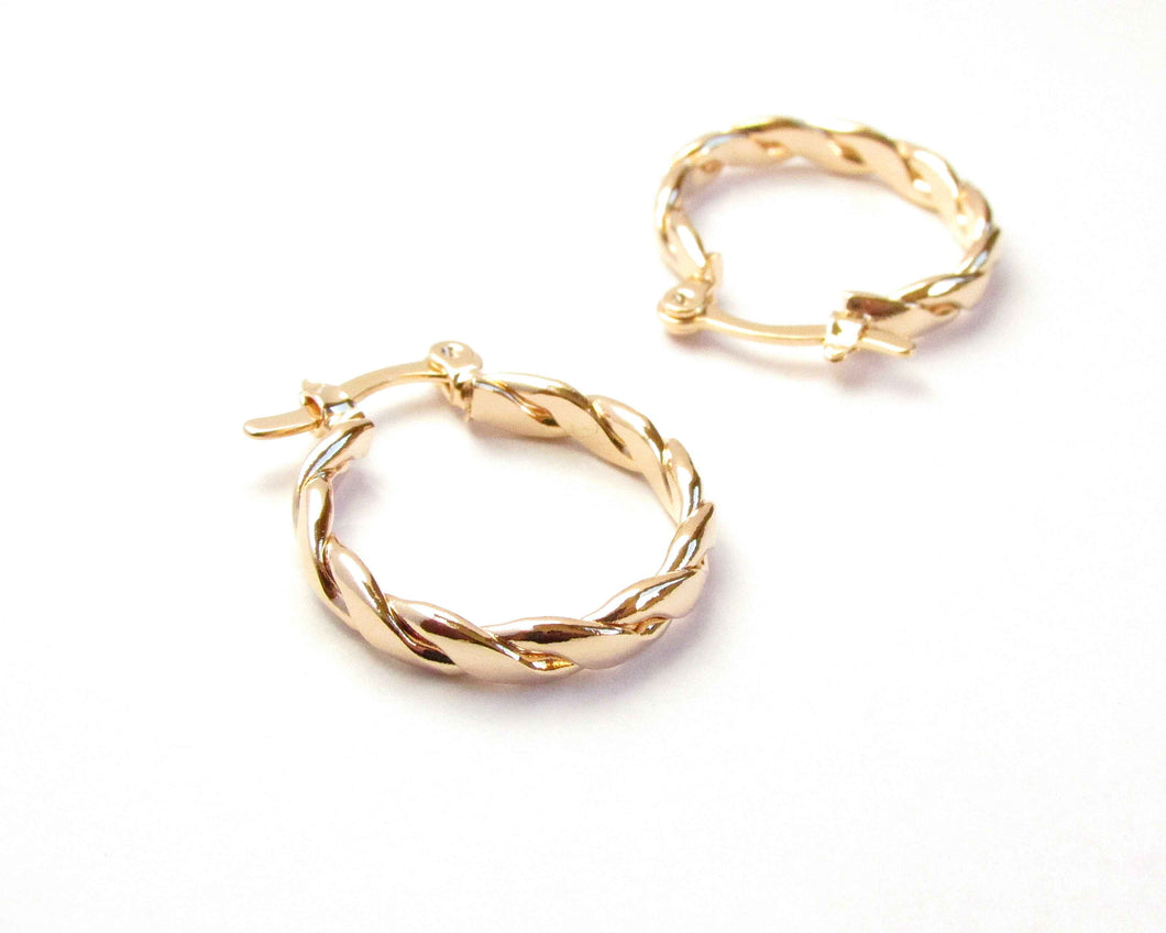 ARGOLLAS SOFÍA ENCHAPADAS EN ORO