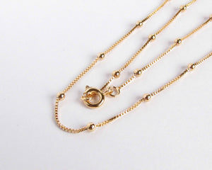 CADENA PELOTAS - 2 MM ENCHAPADO EN ORO