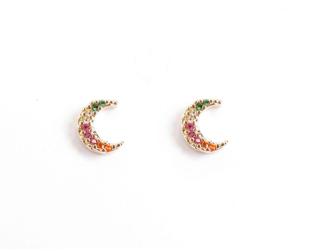 AROS LUNA ENCHAPADO EN ORO