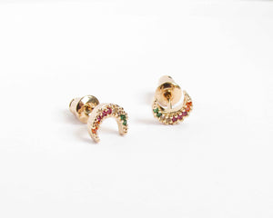 AROS LUNA ENCHAPADO EN ORO