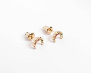 AROS LUNA ENCHAPADO EN ORO