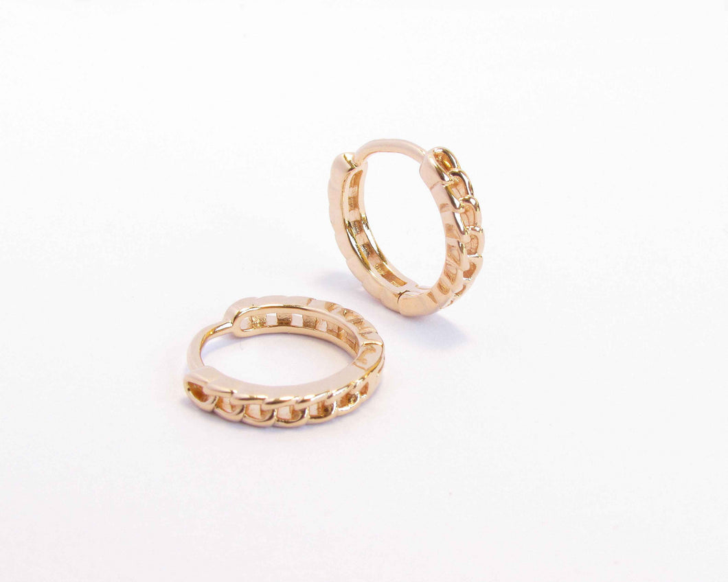 TRIO ARGOLLA CADENA MINI ENCHAPADO EN ORO